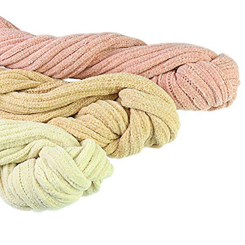 Homedy Kid\'s Winter Scarf Soft Chenille Boys Girls Warm Scarf Solid Color Large Hair Ball Scarf (Pink) 15022cm