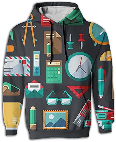 Tools Printed Waterproof Long Sleeve Men Hoodie Pocket Sportswear For Hipster Team Club
