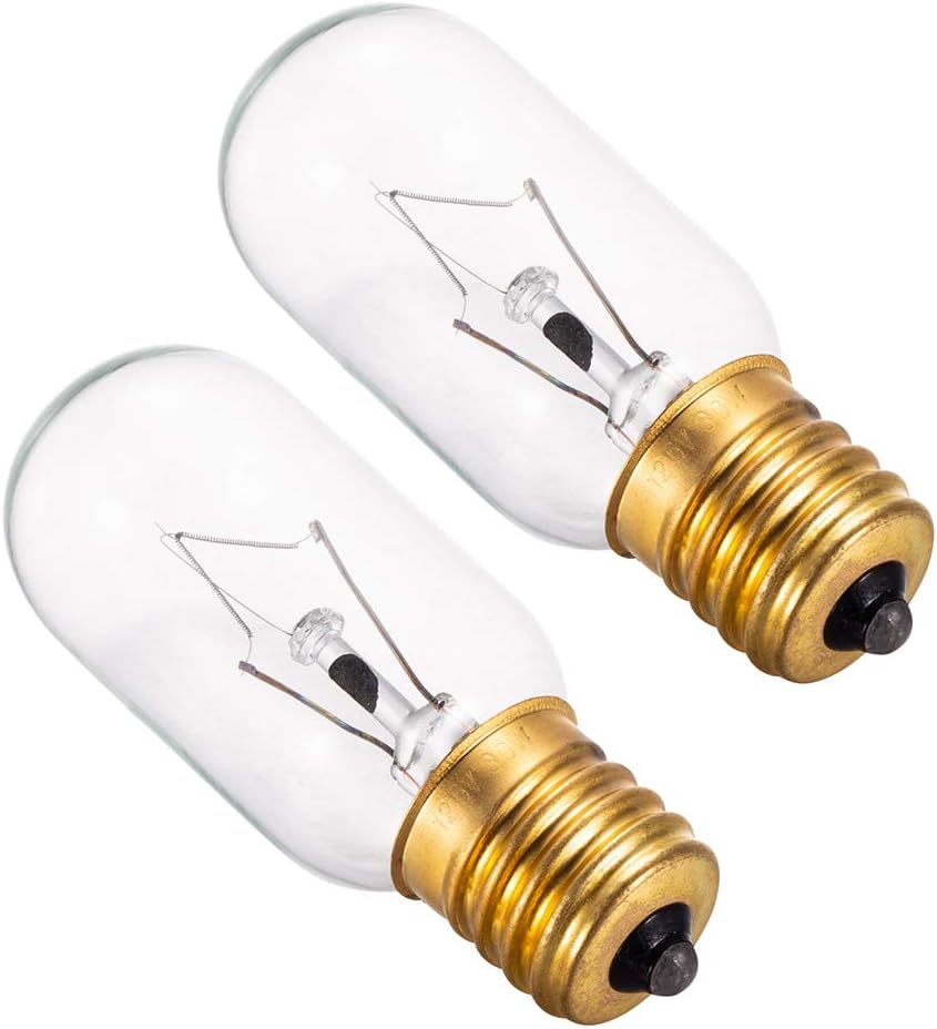 Light Bulb Fits for LG Microwave Oven - Microwave Light Bulb for LG Frigidaire Kenmore Whirlpool GE Over the Range Microwave, Dimmable with 125V 30W E17 Base, Kitchen Night Light, Repalces 6912W1Z004B: Home Improvement