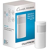 Lutron PD-OSENS-WH Caseta Smart Lighting Auto On and Off Motion Sensor, for Dimmers, Switches, and Fans Controls, No Wires Re