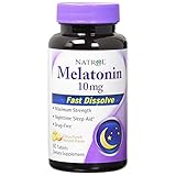 Natrol Melatonin Fast Dissolve Tablets, Citrus Flavor, 10mg, 60 Count (Pack of 2)