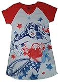 DC Comics Wonder Woman White Nightgown Long Sleep Shirt - S/M