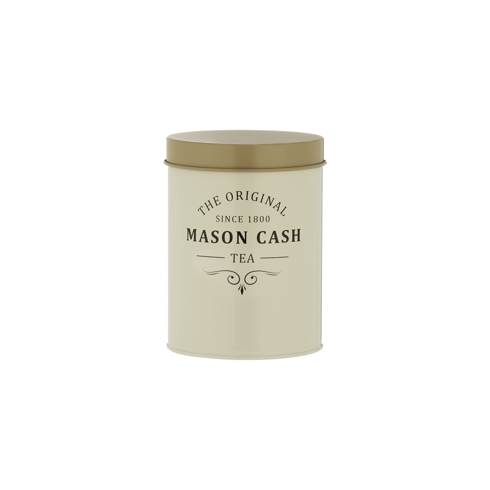 Mason Cash Heritage Cream Coated Steel Tea Storage Canister, 1.3 L
