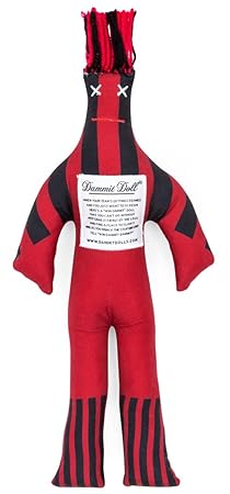 Dammit Doll - Win Dammit Doll - The Underdog - Burgundy & Black - Stress Relief - Gag Gift - Sports Teams