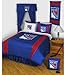 NHL New York Rangers 5 Pc Full Bedding Set Comforter and Sheets