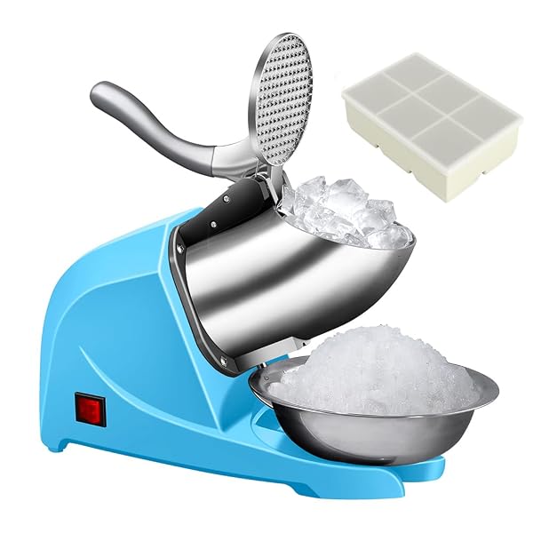 INSELY 4-BLADES ELECTRIC ICE SHAVER MACHINE, 200LBS/HR ICE...