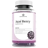 Nature Restore Organic Acai Berry Supplement, Freeze Dried, 90 Acai Berry Capsules, Non GMO, Gluten Free, Vegan