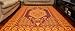 Mad Mats Traditional Outdoor Rug, Reversible Plastic Mat (6' x 9', Oriental Turkish - Rust)
