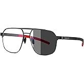 Barcur Design Seconds Photochromic&Blue Light Blocking Sqaure Aviator Sunglasses/Glasses for Men Women BC306