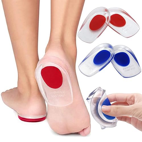 Pair Silicone Gel Heel Cups,Heel Cup Pads,Shock Absorbing Shoe