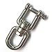 Stainless Steel 316 Anchor Swivel Jaw and Eye Swivel Ring- Marine Grade 6mm 1/4