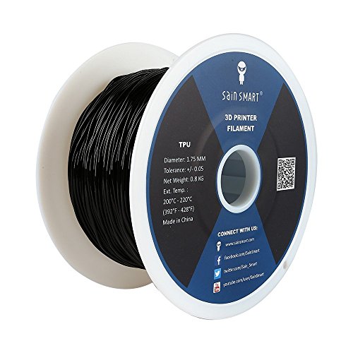 Sainsmart 1.75mm flexible tpu 3d printing filament, dim…