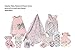 Stephan Baby Super-Soft Coral Fleece Crib Blanket, Pink and Grey Diamond Flower