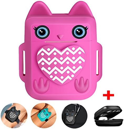 Nigaee Apple Airpods Accessories For Apple AirPods Case Protective Silicone Cover and Skin [Cute Owl Design][Shock Resistant,Carrying Bag and HOOK&LOOP Airpods Straps]