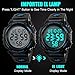 Men's Digital Sports Watch LED Military 50M Waterproof Watches Outdoor Electronic Army Alarm Stopwatch Blue