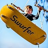 The Swurfer Original Tree Swing with Skateboard Seat Design and Adjustable Handles