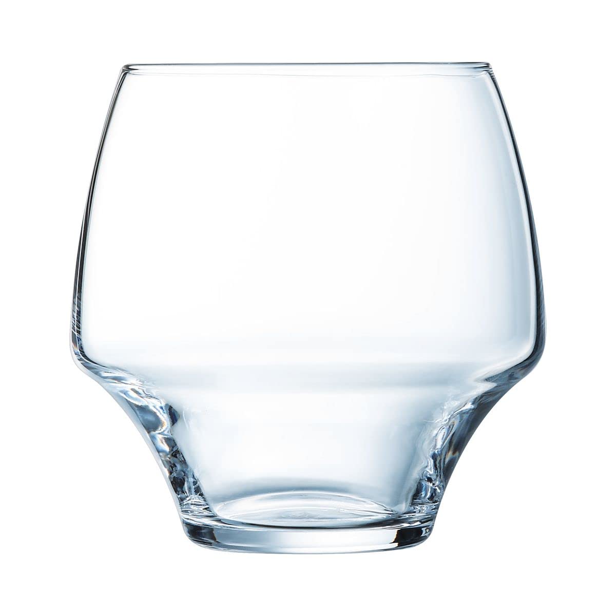 Chef & Sommelier UI033 Kwarx Low glass, transparent, narrow base and wide mouth, 38 cl, Pack of 6