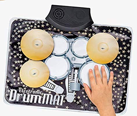 Novelty New Music Play Mat Musical Mini Drum Set Great Gift for Collector