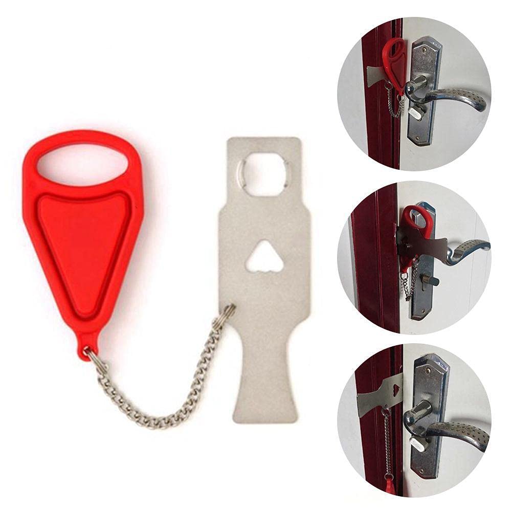 Portable Hotel Door Lock Locks SelfDefense Travel Stopper Lock
