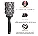 Best Boar Bristle Round Barrel Hair Brush Cristalbox, Three-type Bristles, Triple Protection, Ball Tipped Bristle, Velvet Touch, Perfect for Drying, Styling, Straightening, Curling, 2 Inch