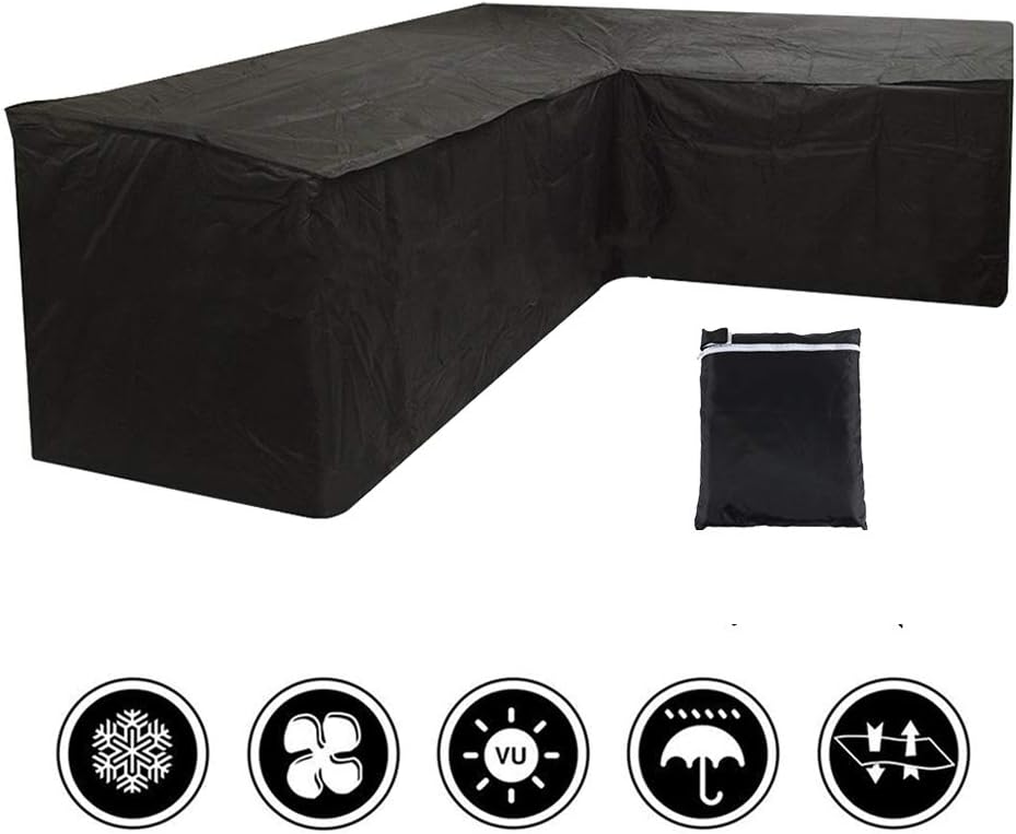 miuline L Shaped Garden Furniture Covers Dustproof Heavy Duty Outdoor