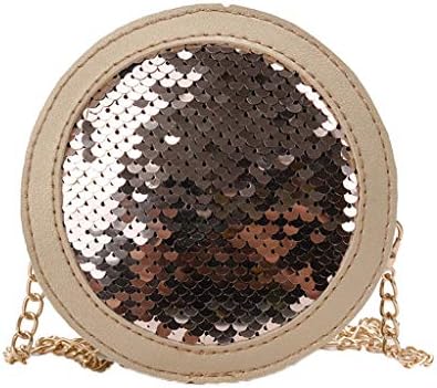 XLGX Children Kid Girls Shoulder Cross body Bag Children Kid Roundness Shoulder Bag Glitter Purse Cash Wallet