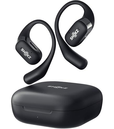 イヤホン SHOKZ Open-Ear Wireless Earbuds Amazon.com: SHOKZ OpenFit Open Ear True Wireless Bone