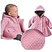 EGELEXY Baby Girl's Hooded Wool Cotton Trench Coat Outwear 6-12 Months Pink