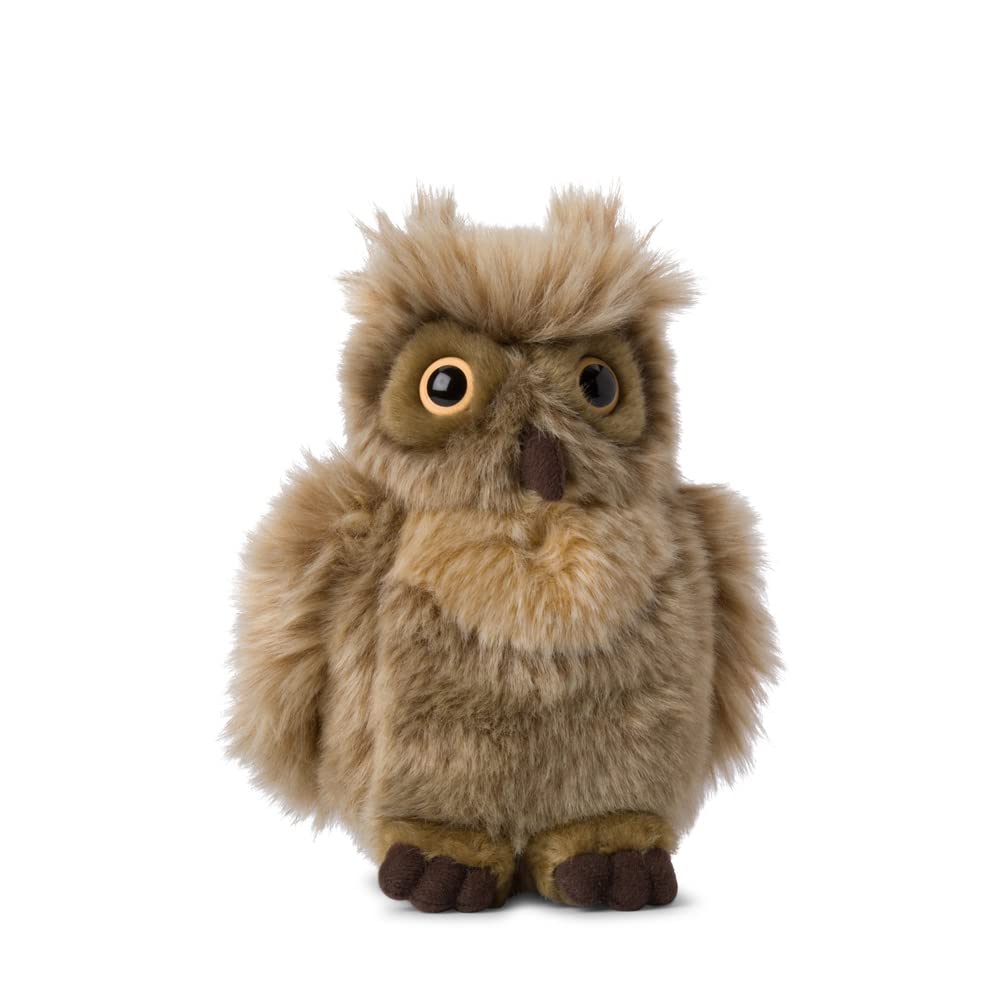 WWF 01108 Plush Toy Owl Lifelike Design Approximately 25 cm Large Wonderfully Soft and Cuddly Hand Washable