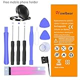 Uowlbear 1560mAh iP 5S/5C Battery Replacement for iPhone 5S A1453 A1457 A1518 A1528 A1530 A1533 and iPhone 5C A1456 A1507 A1516 A1529 A1532 with Tools Kit -3 Year Warranty