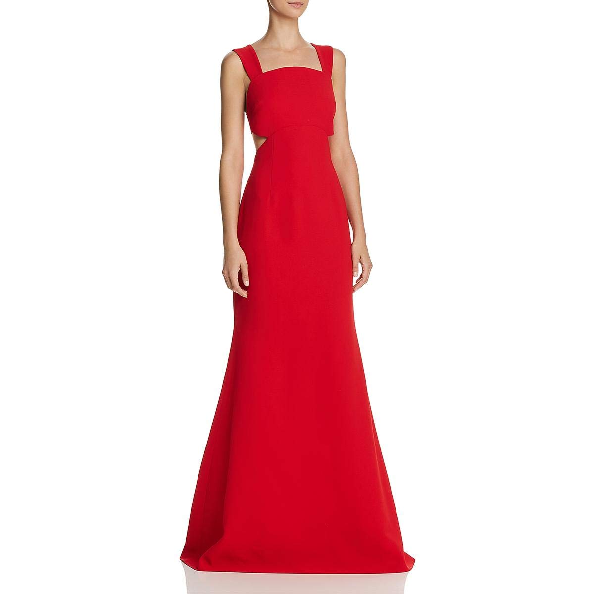 Jill-Jill-Stuart-Womens-Gown-with-Side-Cut-Out-Detail-Poppy-red-4