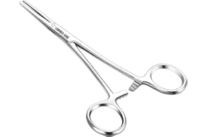 Lawmed Care Kelly Hemostat Forceps - Precision Surgical Tool for Medical and Crafting Applications (5.5" Straight)