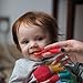 High-grade Silicone Baby Spoons 2pk, Gentle on gums. Designed with added texture to stimulate senses. red/blue