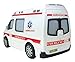 Liberty Imports Bump and Go Action Ambulance with Siren and Flashing Lights, Toy Emergency Vehicle For Kids & Toddlers