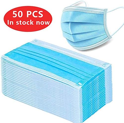 Disposable Medical Face Mask,Disposable 3-Layer Masks with Elastic Ear Loop 3 Ply, Dust Protection Sanitary Masks,Breathable and Comfortable for Blocking Dust Air Pollution Protection