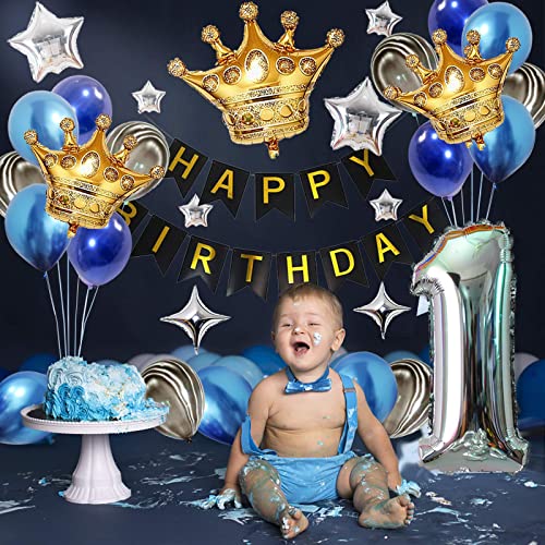 1st Birthday Party Decoration Baby Boy First Birthday Blue Theme