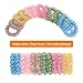 Spiral Hair Ties Ponytail Holder spiral Hair Bands coil Hair ties phone cord hair ties-12pcs Light Sandwich Color