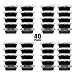 Teivio 40 Pack of 12OZ Small meal prep containers - Mini Food Snack Storage Bento Box Portion Control Trays - Freezer - Reusable, Washable, Microwavable Food Containers with Lids