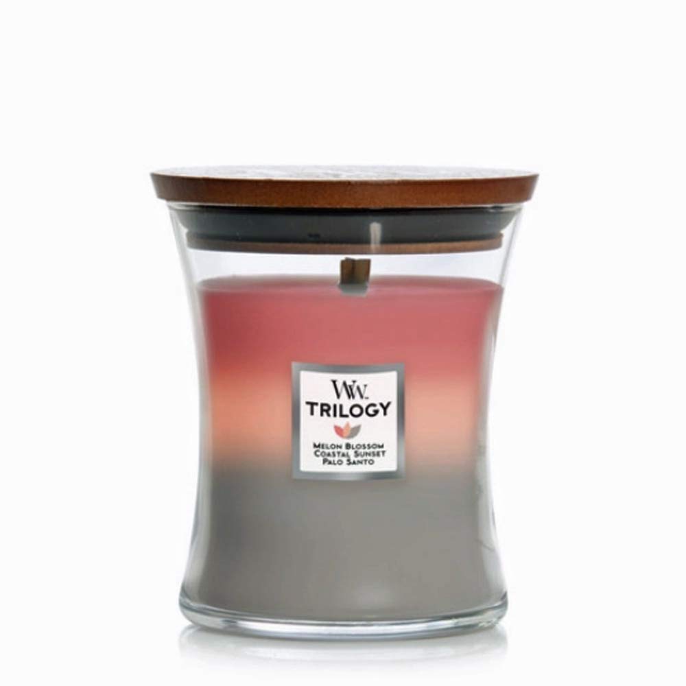 WoodWick Medium Hourglass Candle, Shoreline Trilogy