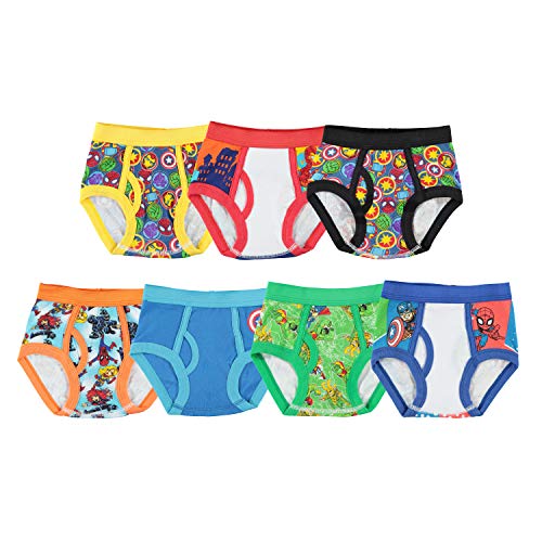 Marvel Boys Spiderman and Super Friends 100 Combed Cotton 5PK Boxer