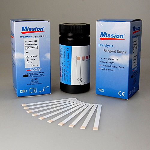 100 Professional Ketone MISSION ketone test strip Urinalysis Urine