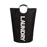 Mziart Collapsible Laundry Bag with Alloy Handles