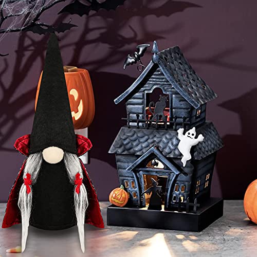2 Pcs Halloween Witches Gnome Rudolph Dolls Halloween Plush Faceless Decorations for Kids Gift Halloween Party Home Table Decorations