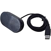 Portable USB Music Player Black Stereo Mini Speaker Unique for Notebook Laptop,Loudspeaker Powered Stereo Multimedia Speaker(