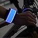 Higo LED Lighted Slap Bracelet - Glow in The Dark Sports Event Wristbands, Safety Reflective Gear Light Up Armbands for Running, Cycling, Jogging, Hiking