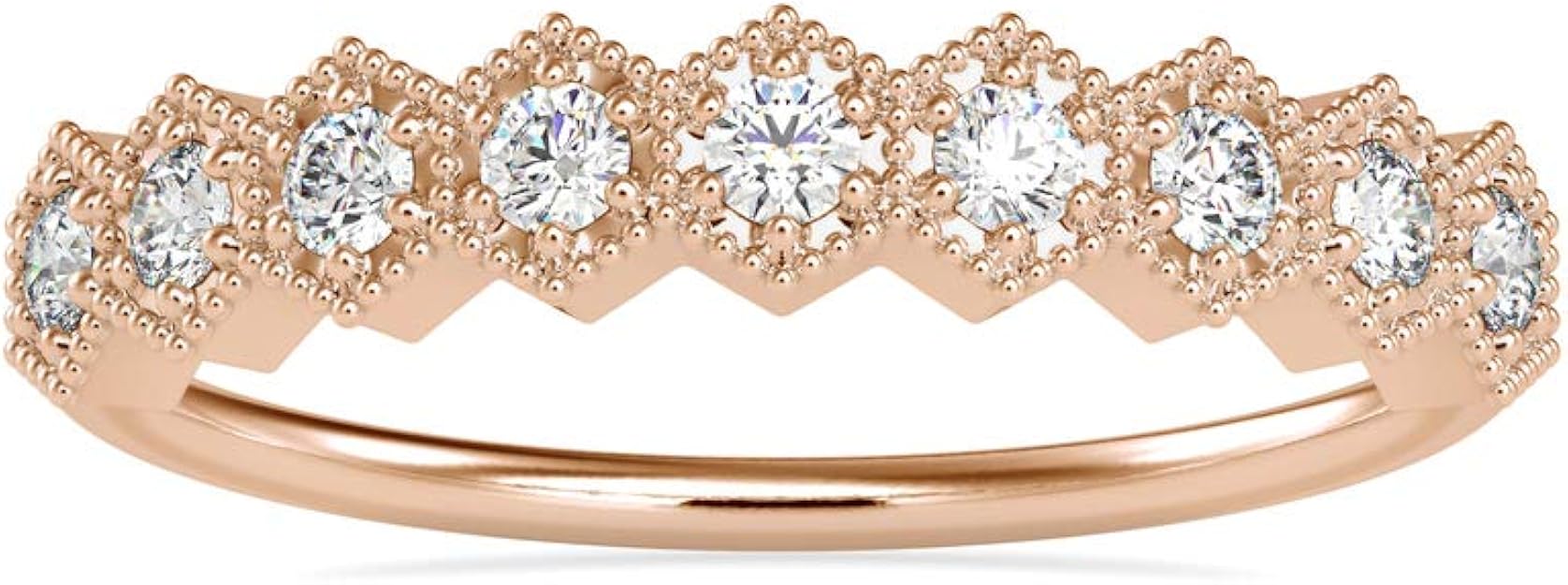 VVS Certified Traditional Style Ring 14k White/Yellow/Rose Gold With 0.