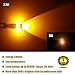 iBrightstar Newest 9-30V Extremely Bright Low Power 168 175 194 2825 W5W T10 Wedge LED Bulbs with Projector for Side Marker Light,Amber Yellow