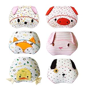 Lazzon Babytrainerbroek onderbroek katoen potjetraining ondergoed voor baby’s van 1 tot 3 jaar 6 stuks