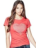 GUESS Women's Xene Heart Tee