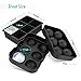 Ice Cube Trays , Nexlux Silicone ice Ball Maker Combo Set of 2,whiskey ice mold 12 Cubes with Lid & Large Square Molds, Reusable & BPA Free